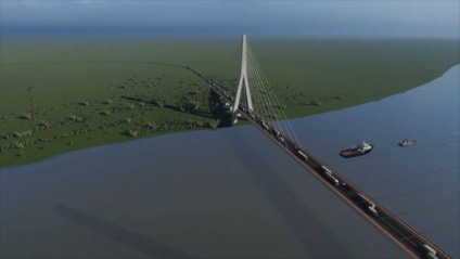 Ponte vai ligar Porto Murtinho a Carmelo Pweralta no Paraguai - Reprodução