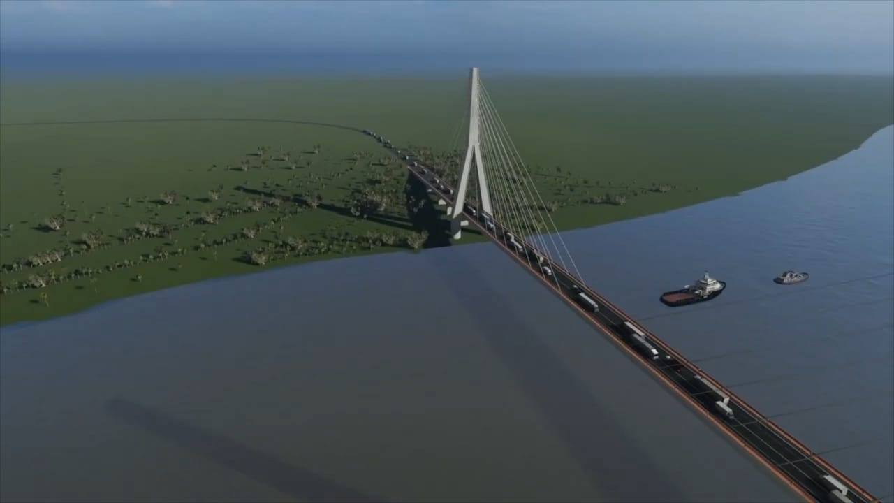 Ponte vai ligar Porto Murtinho a Carmelo Pweralta no Paraguai - Reprodução