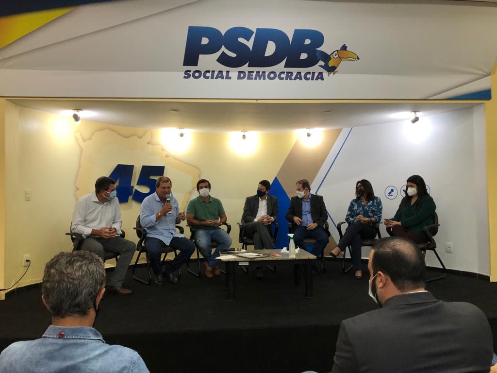 Líderes nacionais do PSDB vieram articular votação da Câmara dos Deputados para eleger Baleia Rossi (MDB) - Gabi Couto/CBN