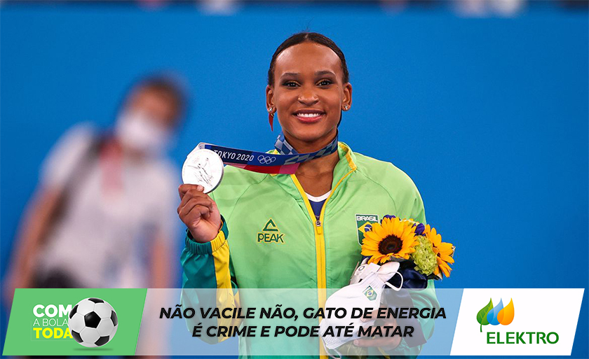 Rebeca Andrade fatura prata, 1ª medalha na ginástica feminina do país - Jonne Roriz