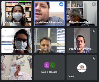Integrantes discutiram sobre o cenário atual da pandemia, na quarta-feira (8) - Divulgação/Assessoria Integrantes discutiram sobre o cenário atual da pandemia, na quarta-feira (8) - Divulgação/Assessoria