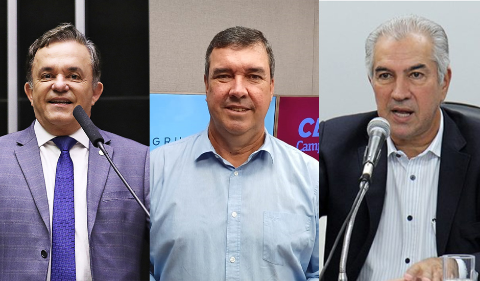 Vander Loubet (esquerda) e Reinaldo Azambuja (direita) teriam apoio do governador para o Senado em 2026 -