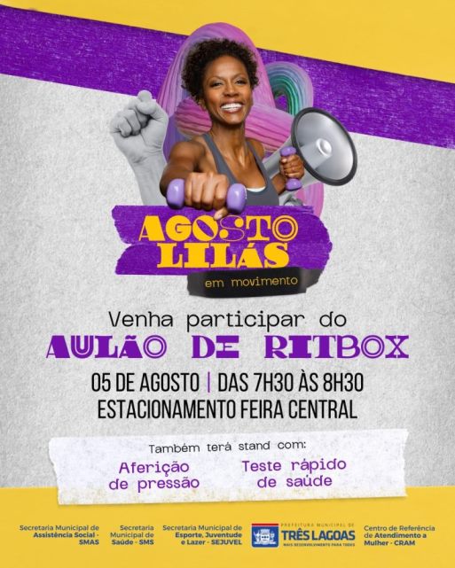 Aulão de Ritbox na Feira Central de Três Lagoas acontece neste sábado (5). - Divulgação/Assessoria