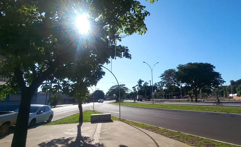 A temperatura máxima pode chegar aos 39°C