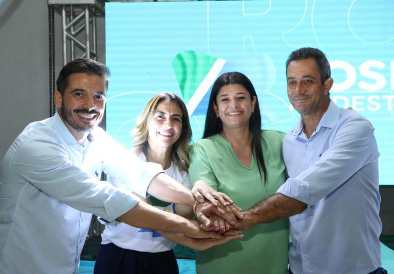 A presidente estadual do União Brasil MS, senadora Soraya Thronicke, participou, neste sábado (02/04), do lançamento do "MS que Queremos" em Paranaíba (MS) - Assessoria/Reprodução