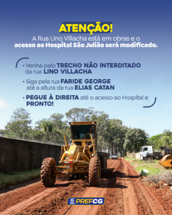 A Sisep indica qual a rota alternativa para facilitar o acesso ao hospital. Obras devem levar 20 dias para conclusão -