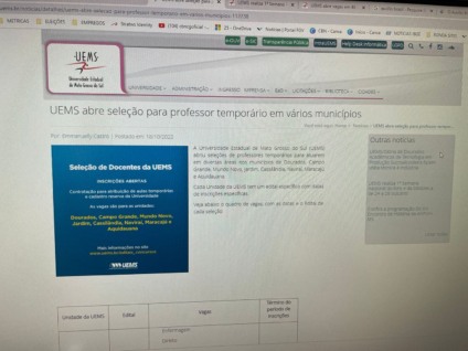O processo seletivo vale para atuação no ano letivo de 2023 em vários municípios do estado - Foto: Reprodução CBN CG