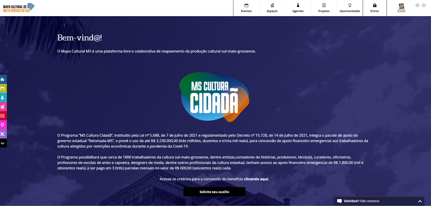 Inscrições para “MS Cultura Cidadã” já estão abertas - Foto: Reprodução