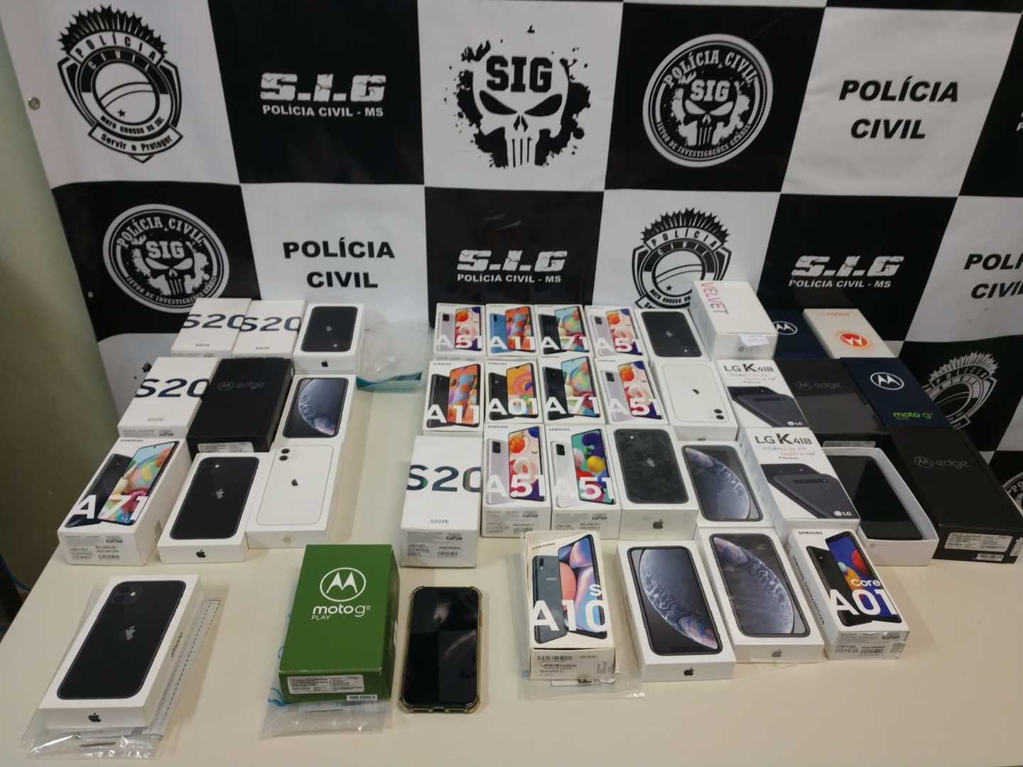 SIG elucida furto de celulares avaliados em quase R$400 mil - Divulgação/SIG