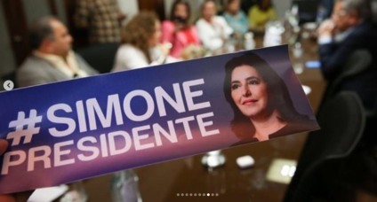 Convenção foi realizada pela internet, e mesmo sem vice definido, Tebet teve maioria dos votos - Foto: Divulgação/Simone Tebet