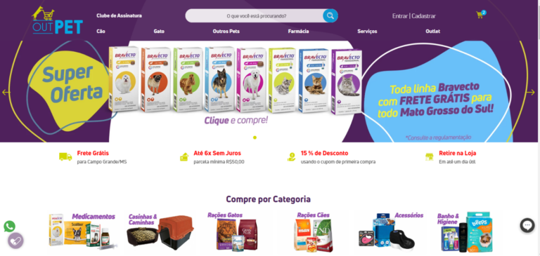Acesse agora mesmo www.outpet.pet e garanta seus produtos com o melhor preço do Estado - Divulgação