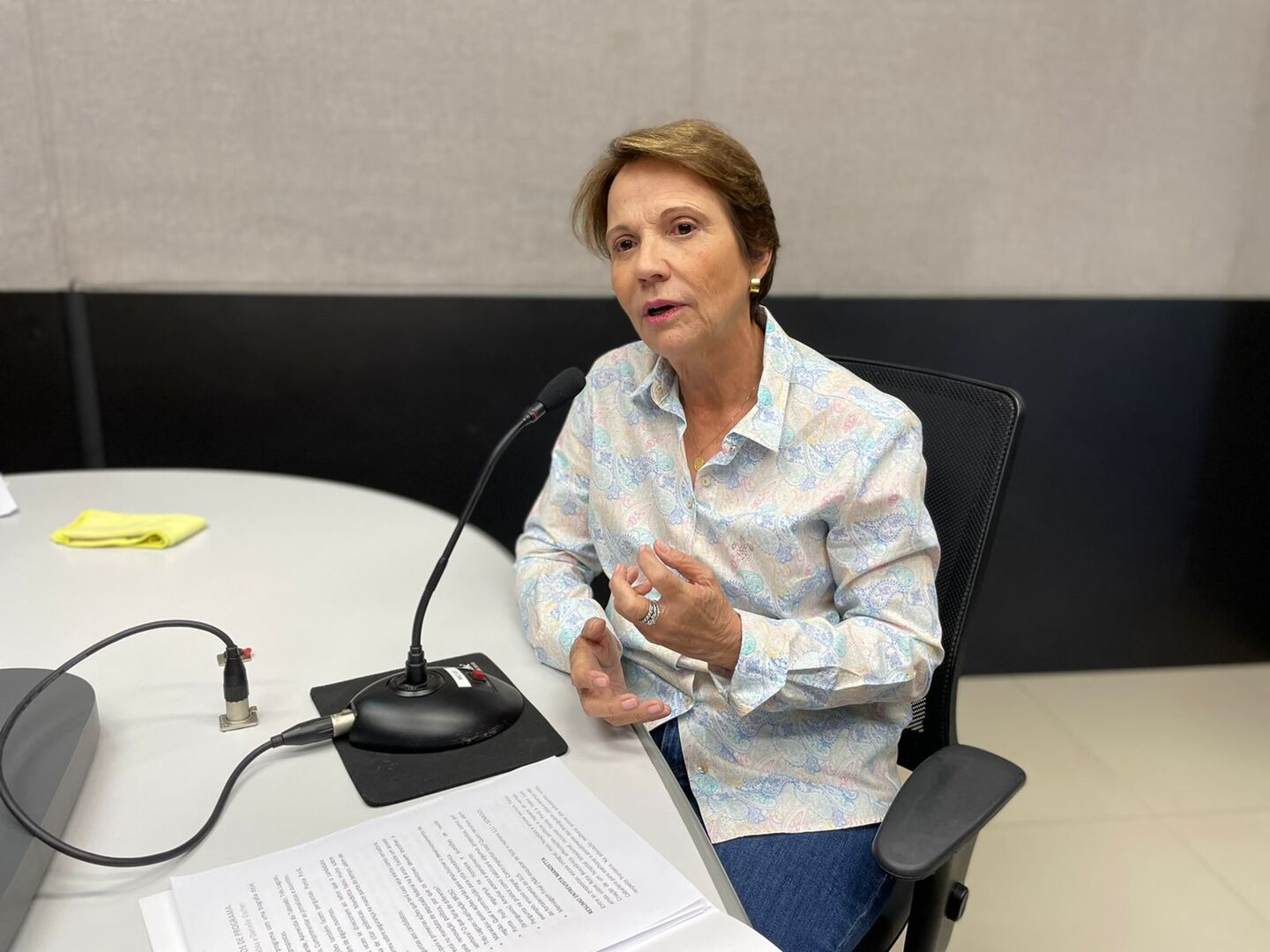 Candidata ao Senado, a deputada federal disse estar otimista em relação ao avanço do desenvolvimento de Corumbá - Foto: Isabelly Melo/CBN CG