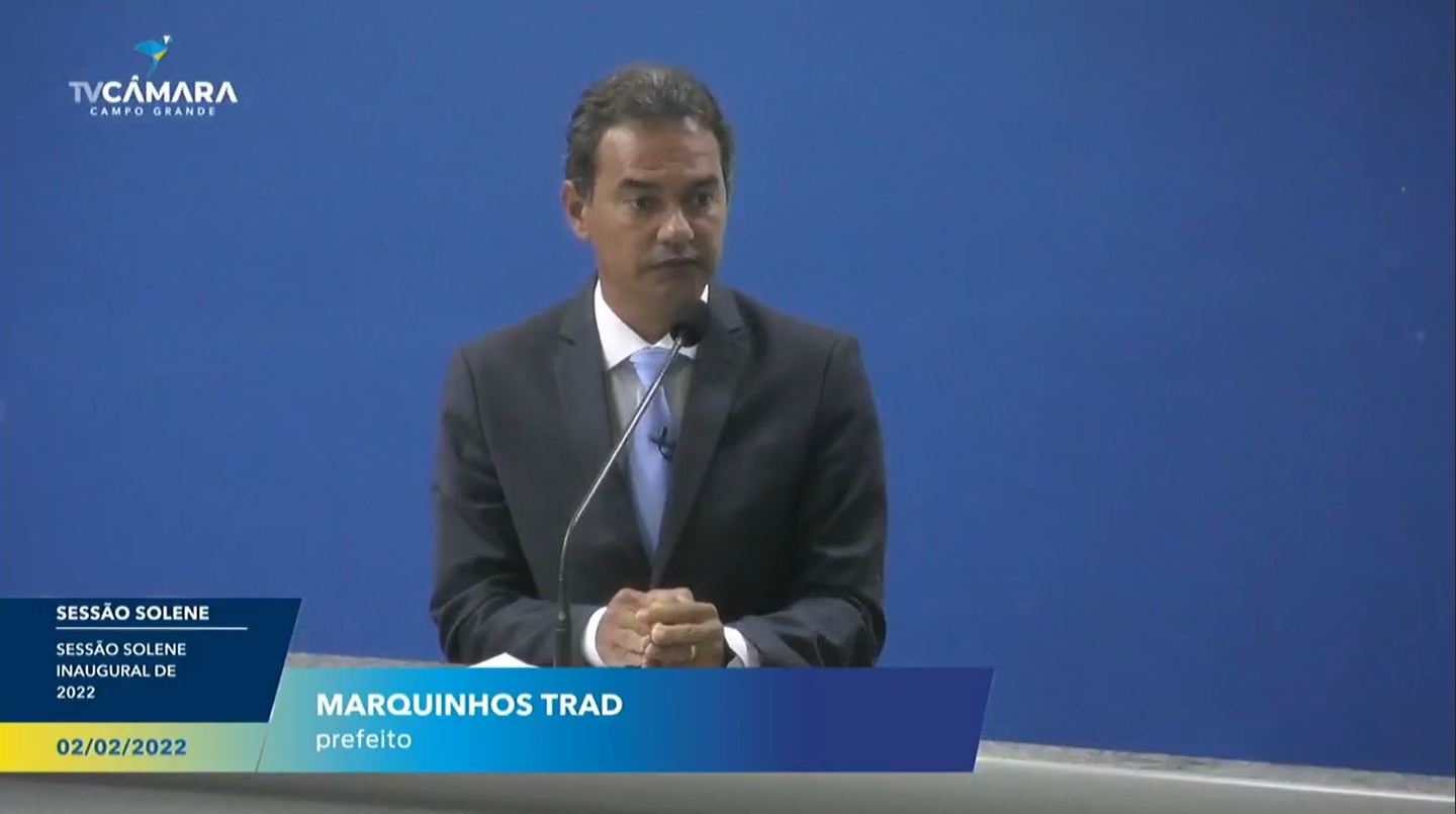 Prefeito entregará o cargo no dia 02 de abril, na Casa Municipal de Leis - Foto: Reprodução/TV Câmara