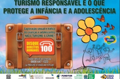 A orientação proposta pela campanha é que, diante qualquer suspeita, os órgãos competentes como o Conselho Tutelar da cidade, o Disque Denúncia Nacional (disque 100) ou a Polícia Militar (pelo 190) sejam acionados. - Foto:Divulgação