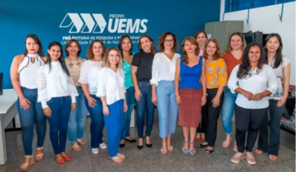 Na foto a esquipe da pró reitoria de Pesquisa e Pós graduação da Universidade Estadual de Mato Grosso do Sul - Foto:Divulgação/UEMS
