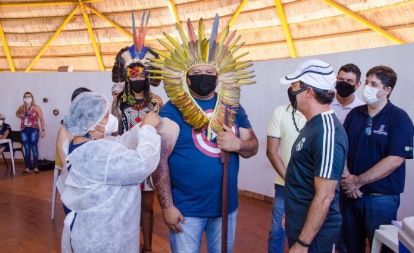 Além da vacinação de aldeados, indígenas urbanos começaram a ser imunizados contra a Covid-19 neste mês em MS. - Foto: Aquivo/PMCG