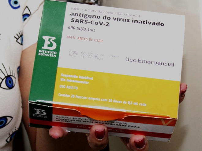 A imunização nos postos de saúde do município foram retomadas na manhã desta segunda-feira (22) - Divulgação