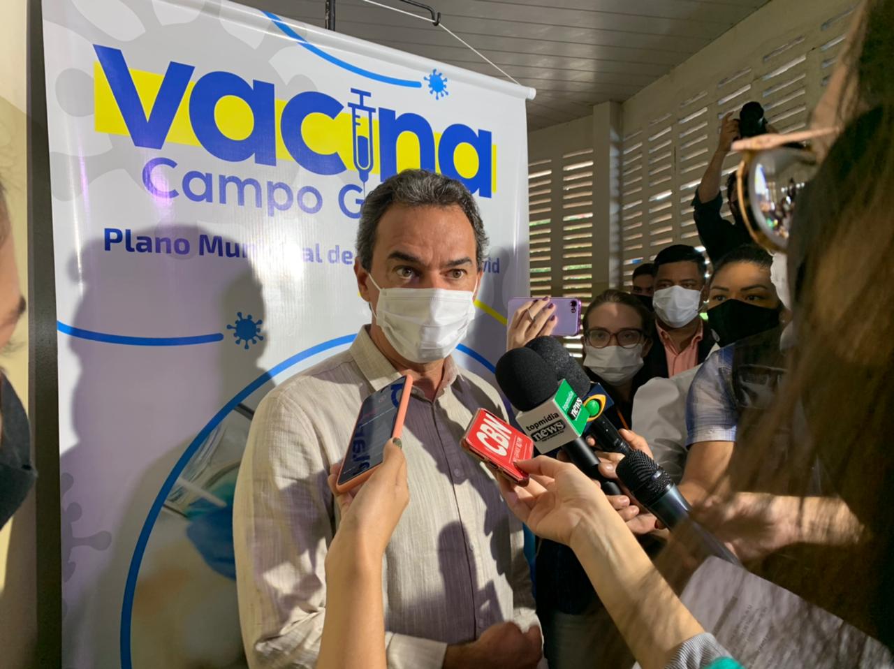 Prefeito participou de ato simbólico e deu detalhes do plano de vacinação municipal - Foto: Isabelly Melo