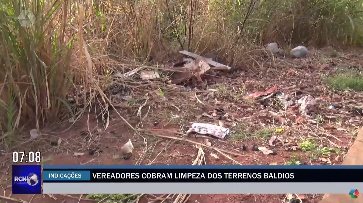 Vereadores cobram limpeza de terrenos baldios em Três Lagoas