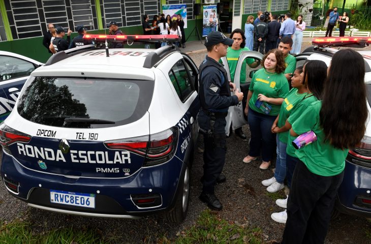 Até o ano passado eram atendidas 31 escolas estaduais e 29 municipais, agora serão 133 instituições - Foto:Divulgação/Sejusp