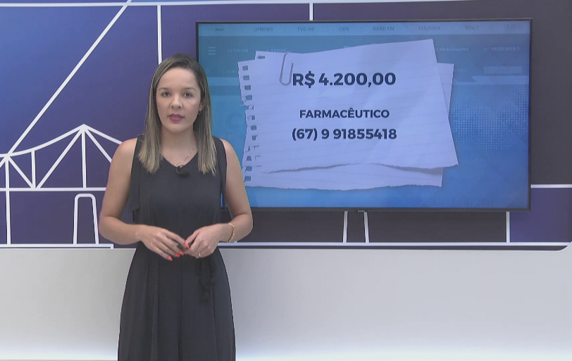 Os salários vão entre R$ 4.200,00 e R$ 1.105,00. - Reprodução/TVC