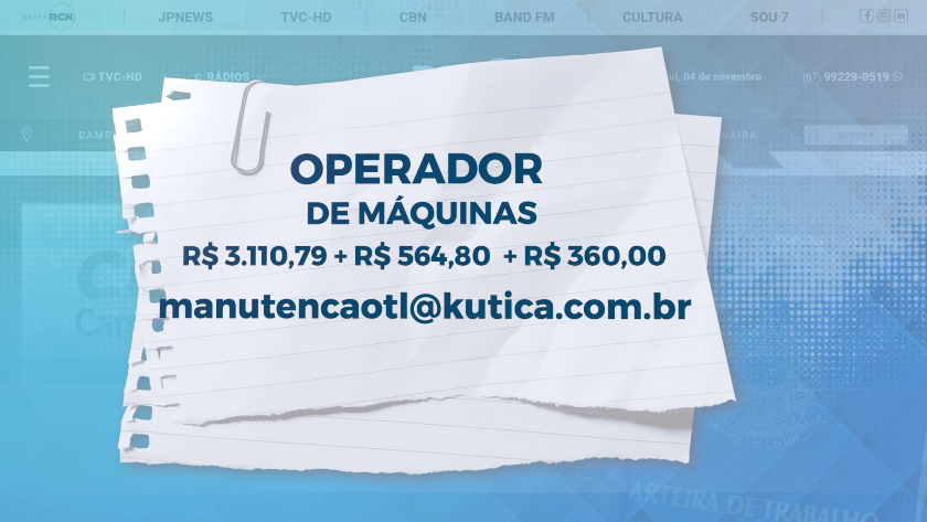 O quadro faz parte do programa TVC Agora