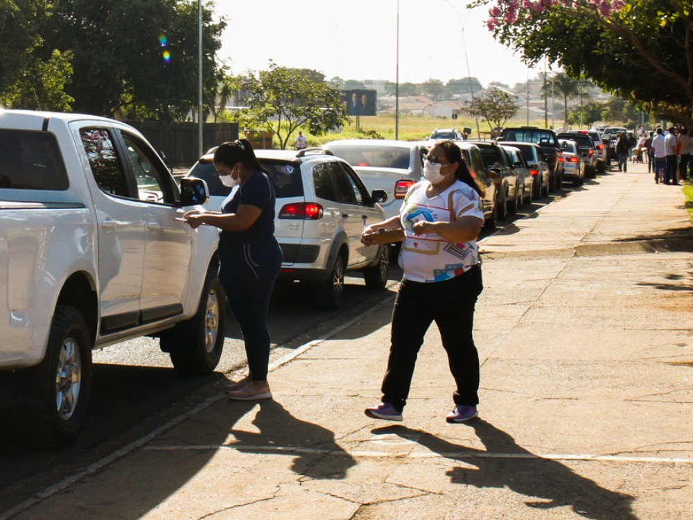 Drive-Thru ocorreu no sábado (10) no o Espelho D’Água, das 7h às 16h - DIVULGAÇÃO