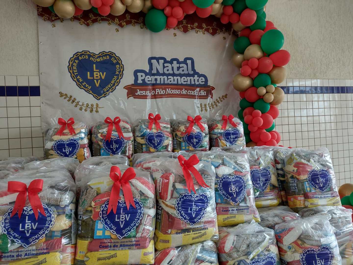 A ação faz parte do tradicional campanha "Natal Permanente da LBV". - DIVULGAÇÃO