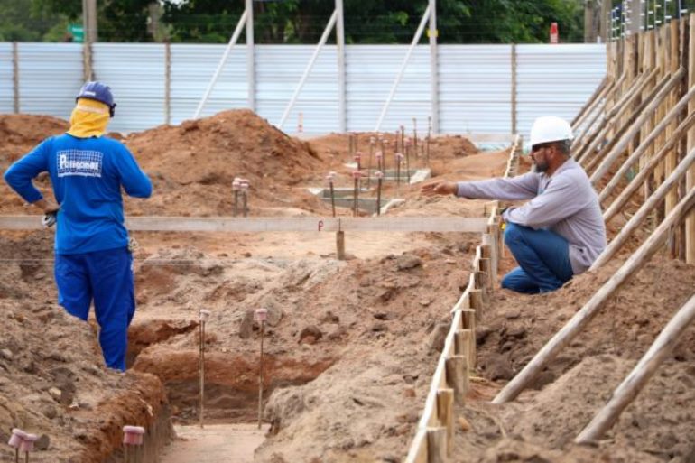 As obras estão a todo o vapor, avançando e dentro do cronograma estipulado no início do projeto - Divulgação/Assessoria