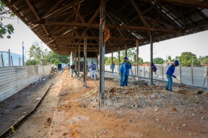 Essa obra marca a reforma completa de todos as edificações da antiga estação ferroviária - Divulgação/Assessoria