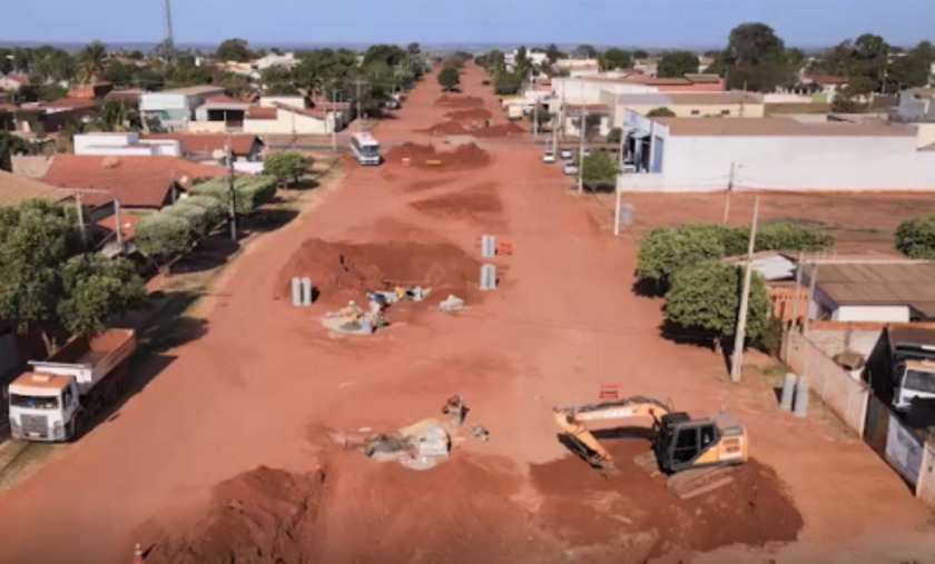 A obra faz parte do Programa do "Cidade em Obras" que traz em foco a infraestrutura urbana - Divulgação/Assessoria