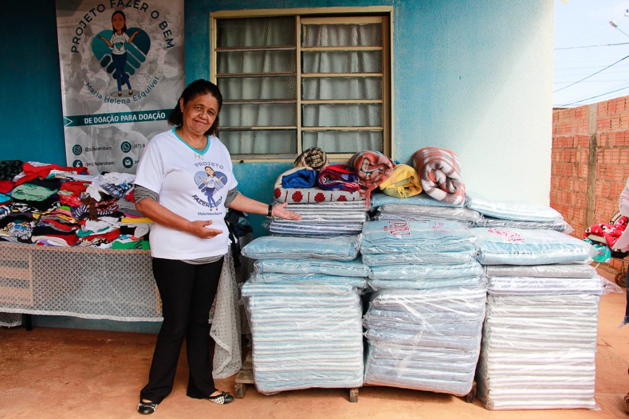 Após perder 2 filhos em um acidente de trânsito, Dona Maria criou o projeto 'Fazer o Bem' - Foto: Arquivo Pessoal