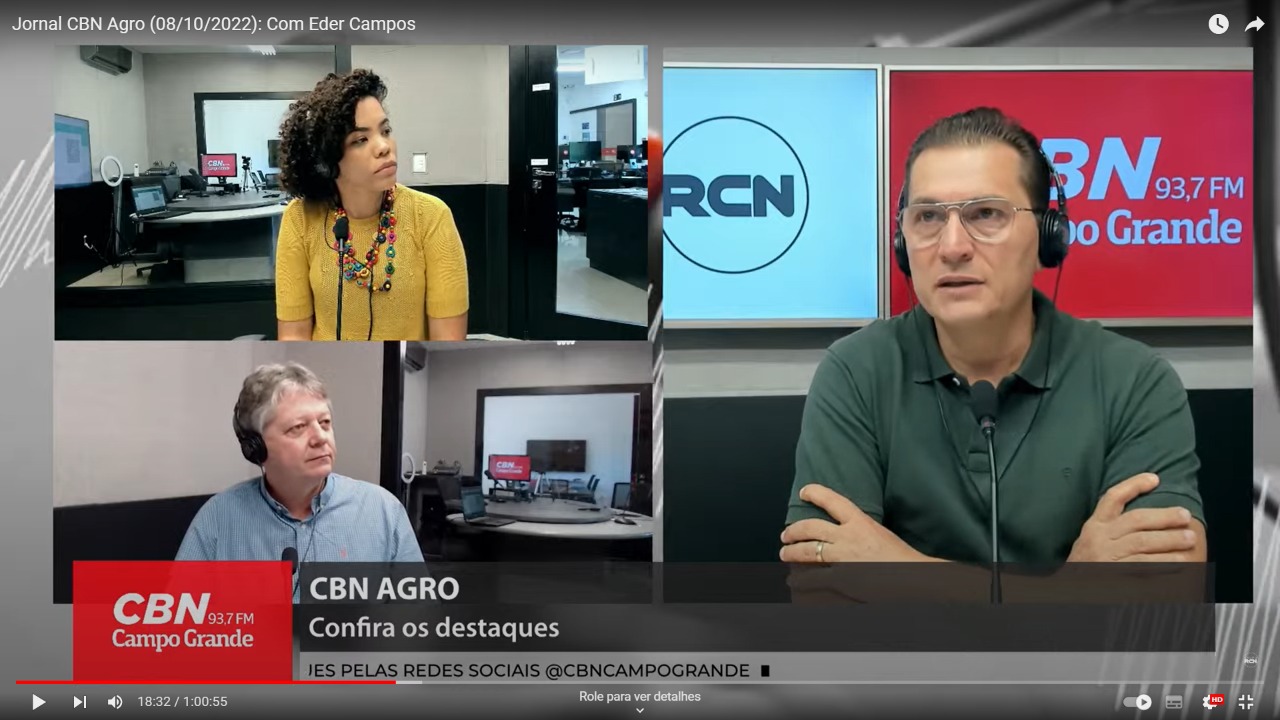 Jaime Verruck da Semagro, durante entrevista neste sábado (8) - Foto: Arquivo CBN