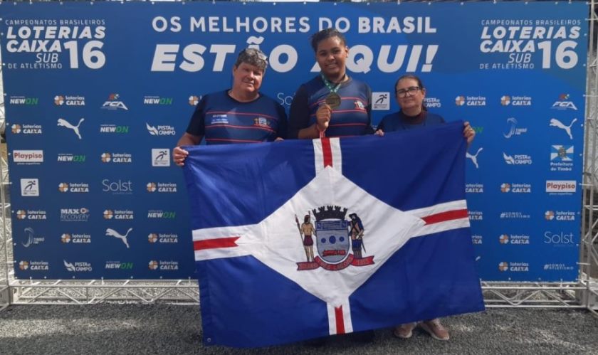 Essa foi a quarta medalha nacional conquistada por Vitória no último ano - Divulgação/Assessoria