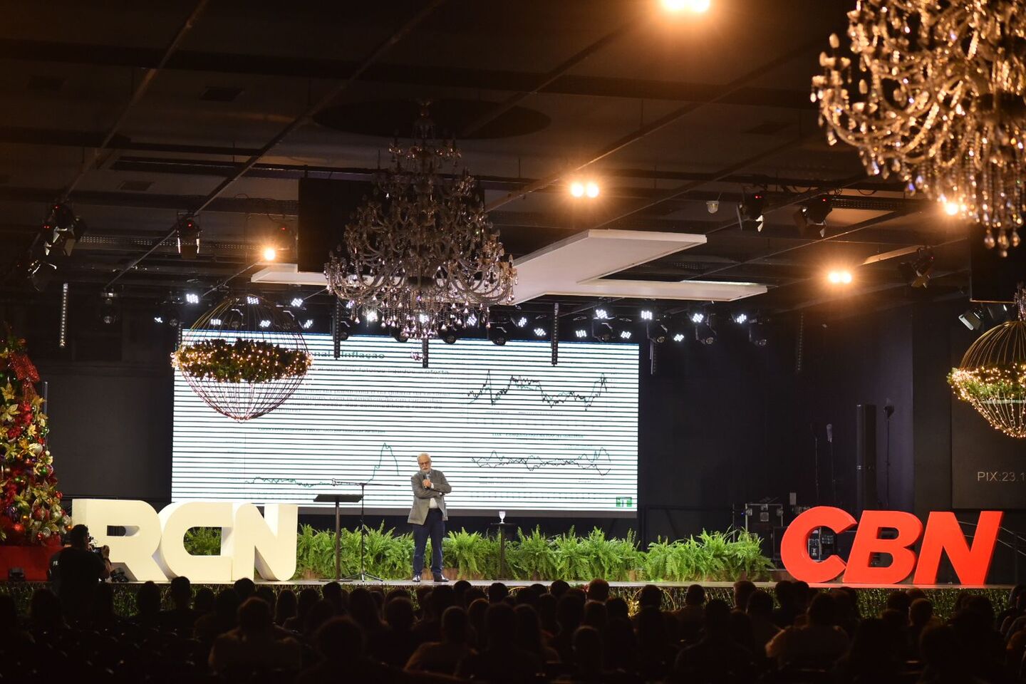 Gustavo Loyola durante palestra em Campo Grande - Celso Magalhães/CBN CG