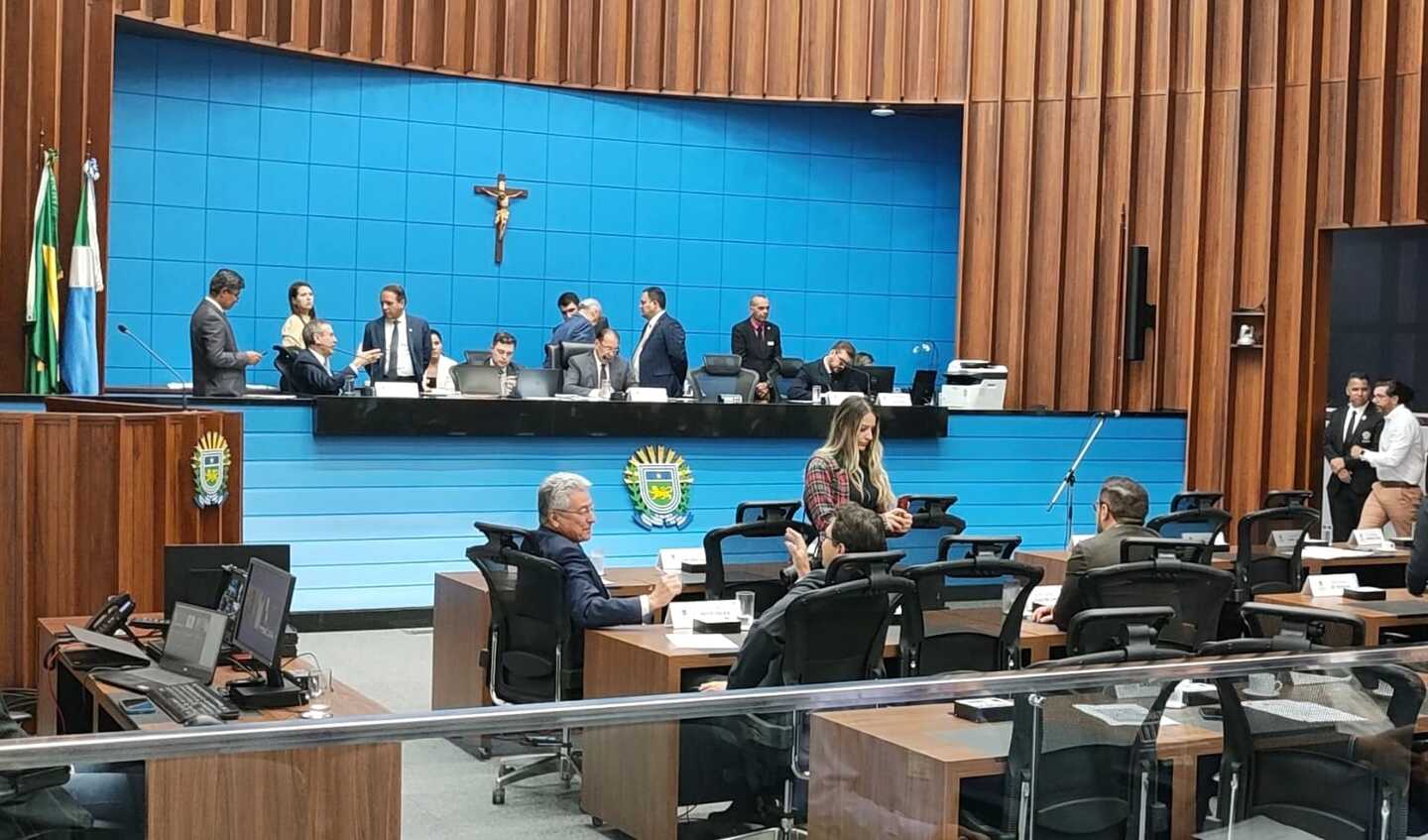 Sessão plenária desta terça-feira (14) na Assembleia Legislativa de Mato Grosso do Sul - Foto: Gerson Wassouf/CBN-CG