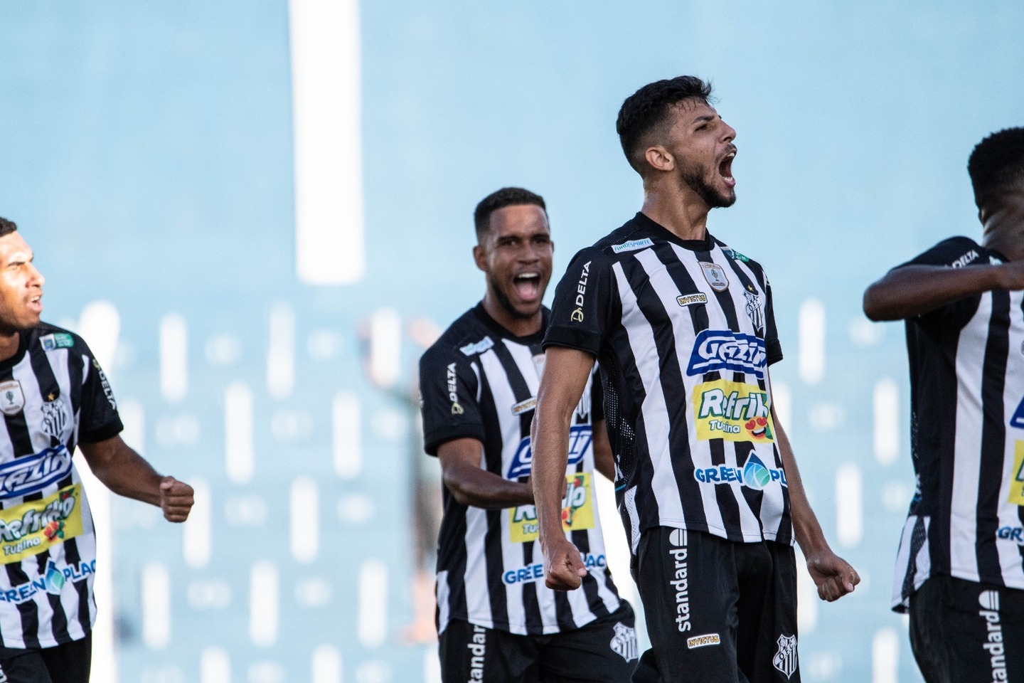 Kaique comemora o gol que garantiu ao Galo a segunda posição do Grupo A - Foto: Vinícius Eduardo