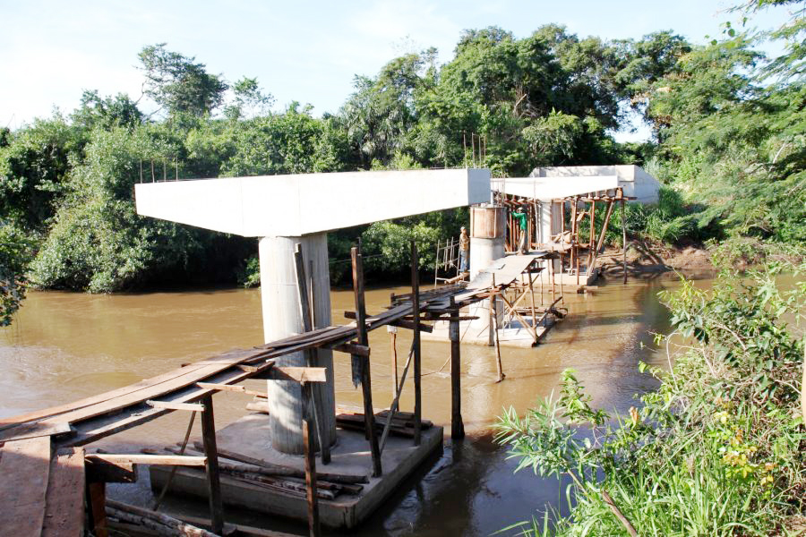 Essa é a primeira ponte de concreto da zona rural - Divulgação