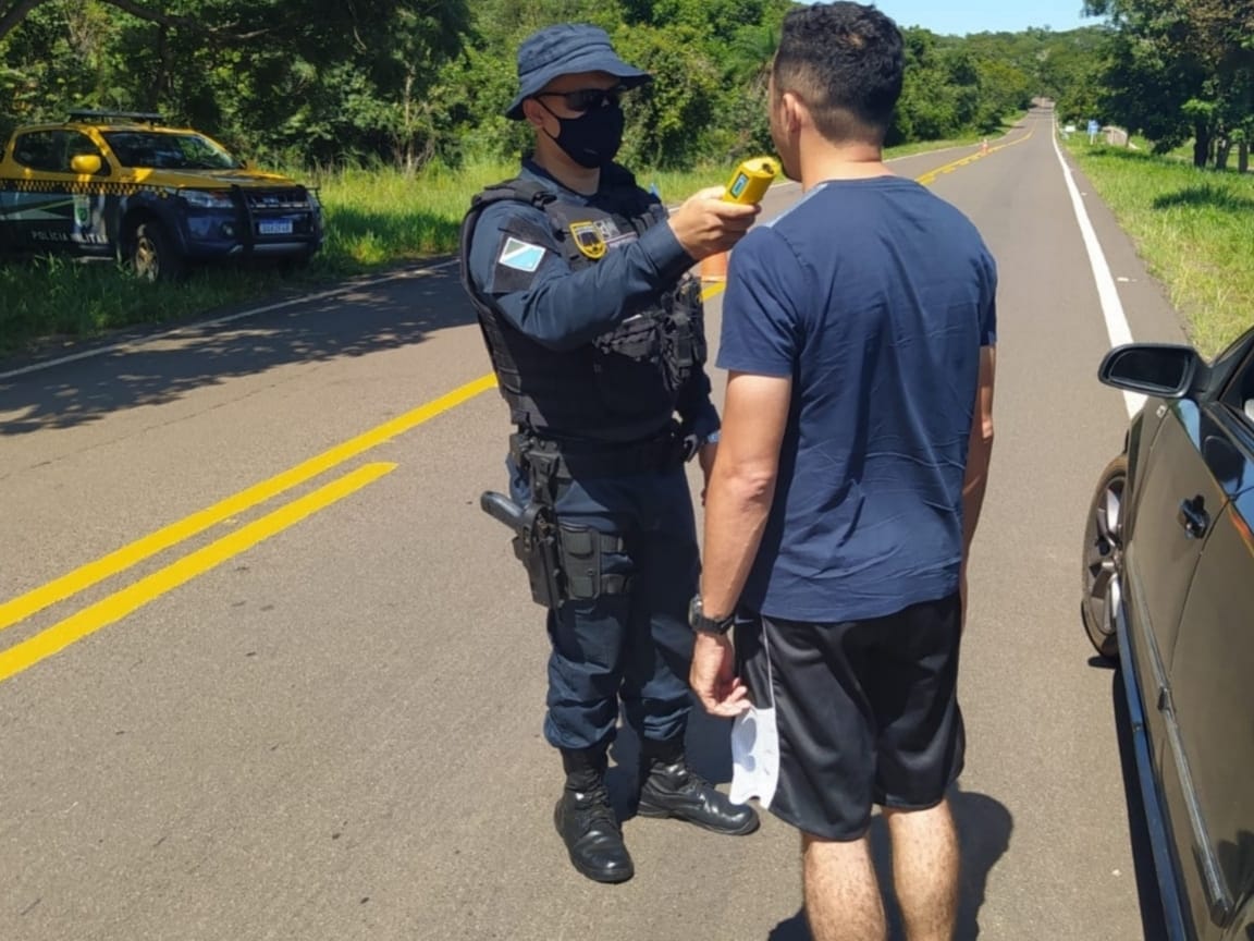 Quase 100 policiais participaram do reforço no policiamento - Foto: Divulgação/ Sejusp