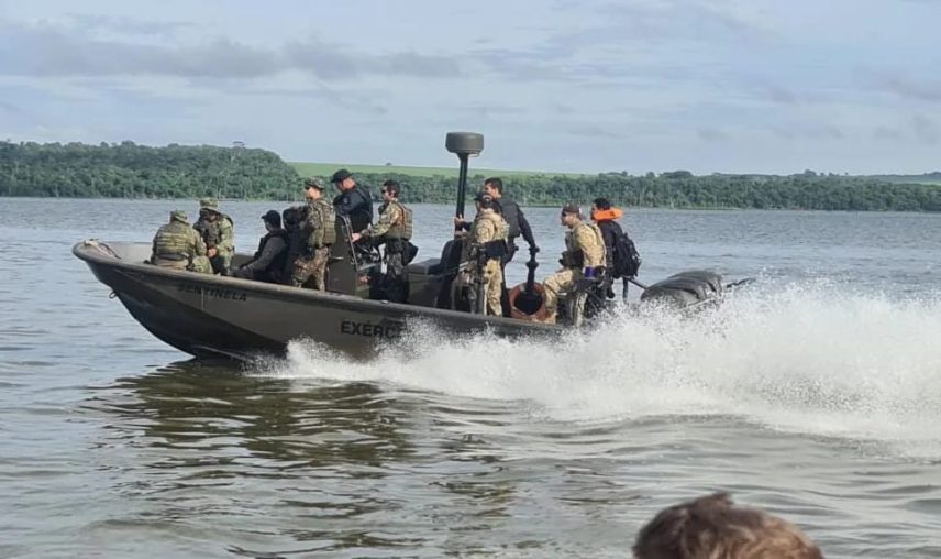 Polícia Militar explode portos na região da fronteira em operação - Foto: Divulgação/PMMS