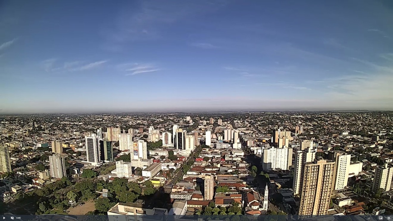 Na Capital são esperadas chuvas durante a tarde e noite - Foto:Divulgação/Clima ao vivo
