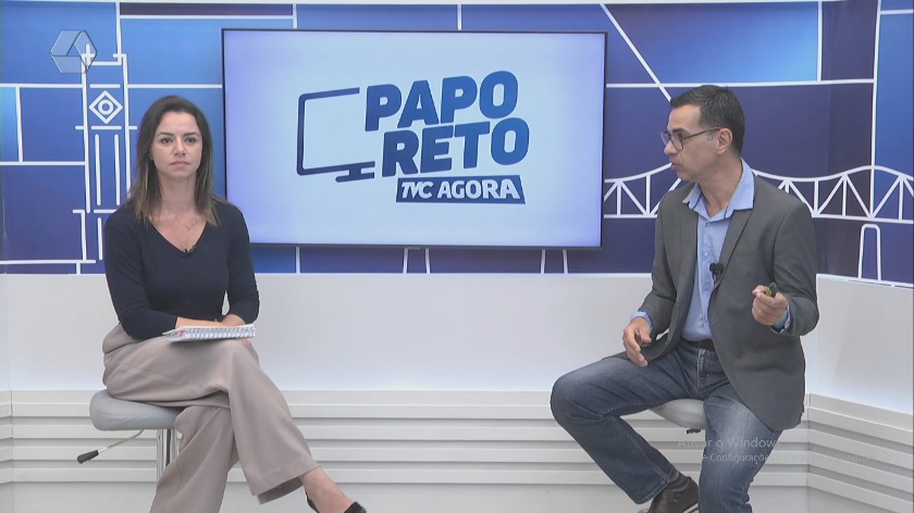 O quadro "Papo Reto" é exibido no programa TVC Agora - Divulgação/TVC