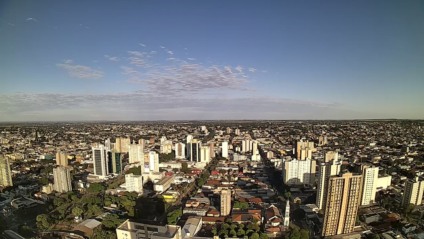 Na região pantaneira, mínima de 22°C em Corumbá e de 20°C em Aquidauana e máxima de 29°C nesses municípios. - Foto:Reprodução/Clima Ao Vivo