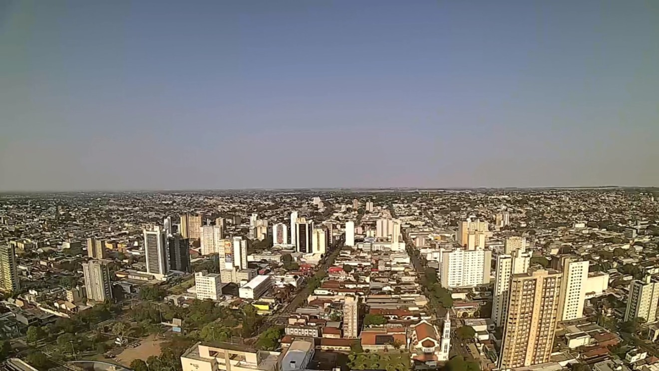 Na Capital, a previsão é de céu limpo durante todo o dia - Foto:Reprodução/Clima Ao Vivo - Campo Grande