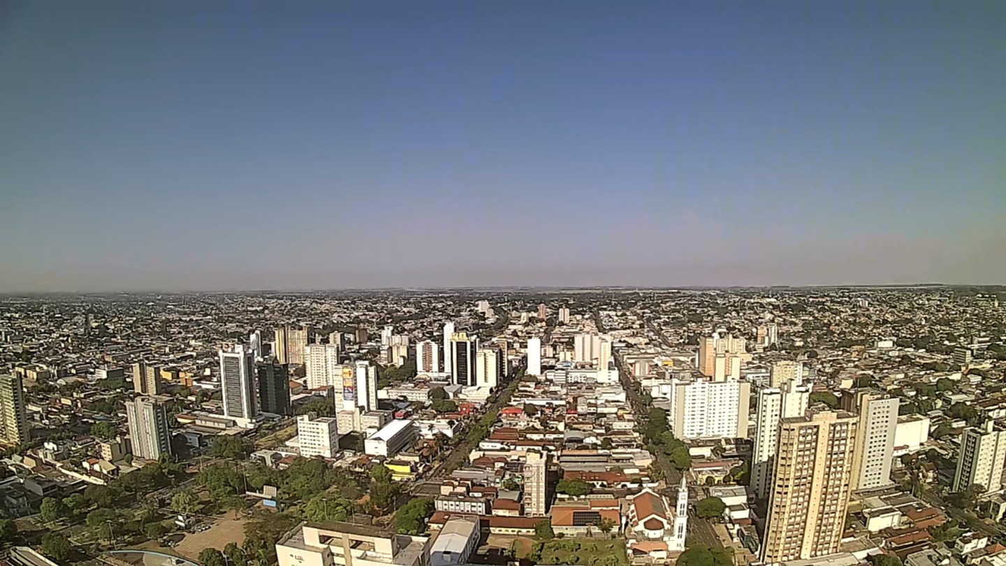 Campo Grande tem previsão de mínima de 26°C e máxima de 34°C - Foto:Reprodução/Clima Ao Vivo - Campo Grande