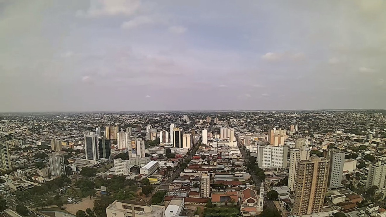 Em Campo Grande, o dia começa com 22°C, podendo chegar aos 30°C no período da tarde - Foto:Reprodução/Clima Ao Vivo - Campo Grande