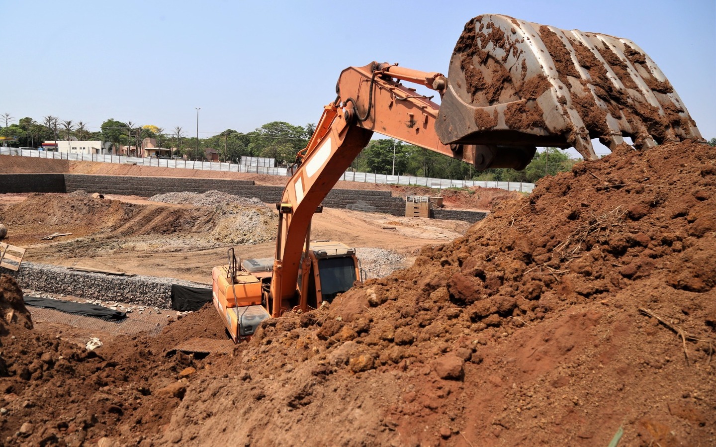 Mais de 25 operários trabalham na obra, que custará R$ 5,5 milhões - Foto: Divulgação/Prefeitura de Campo Grande