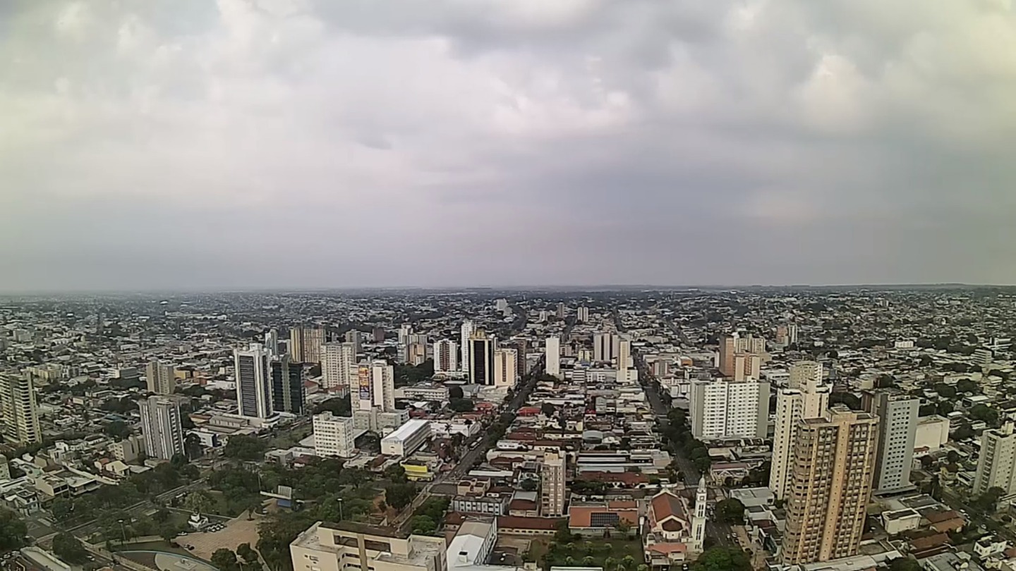 Para o final de semana, o Cemtec indica tempo instável, com chuvas de intensidade fraca a moderada - Foto:Clima Ao Vivo - Campo Grande