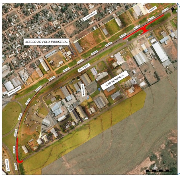 Polo industrial contará com novo acesso e alargamento da BR-163 - Site: Agência de notícias do governo