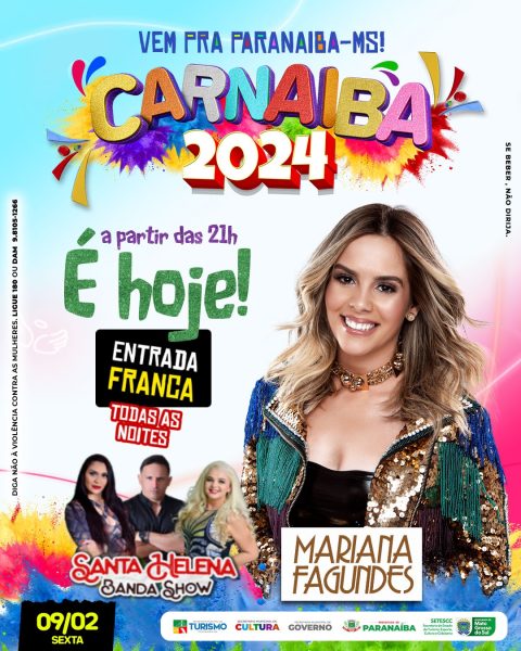 Mariana Fagundes anima sexta-feira de Carnaval 